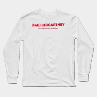 Paul McCartney Long Sleeve T-Shirt